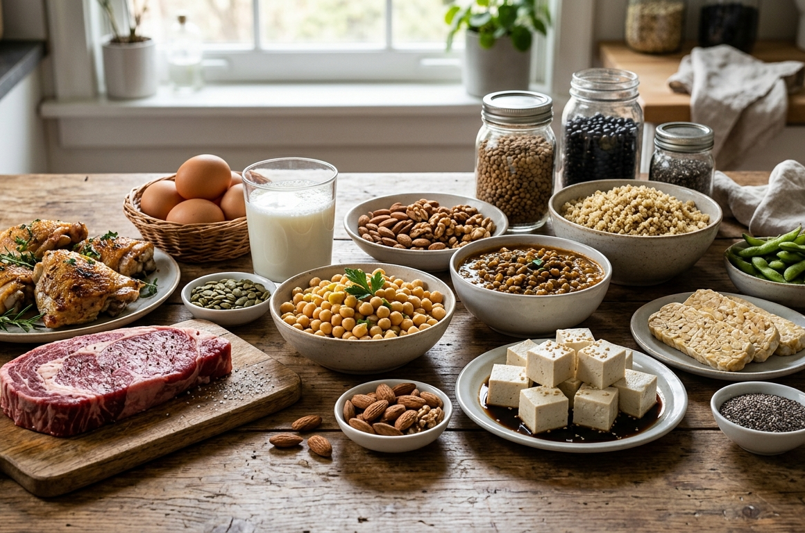 Siéntete bien en la menopausia: consume proteínas